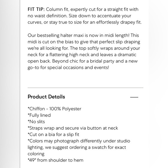 Show Me Your Mumu Jasmine Halter Midi Dress XS - Picture 6 of 7